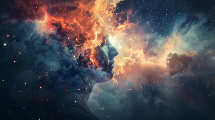 Fototapeta premium state of mind background concept. with copy space