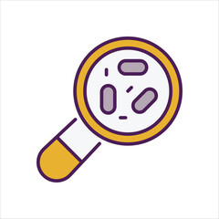 Bacteria vector icon