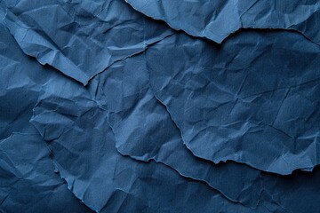 Dark blue paper texture background surface - generative ai