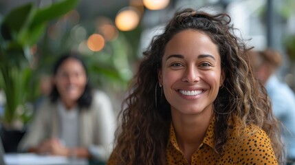 Happy Group of diverse people having a business meeting white modern office