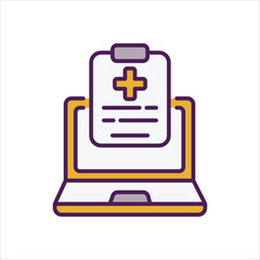 Medical Records vector icon