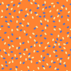 Abstract dotted seamless pattern. Collection of bright color print. Printable vector illustration wallpaper.