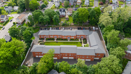 Aerial Drone of New Jersey Homes in West Orange 