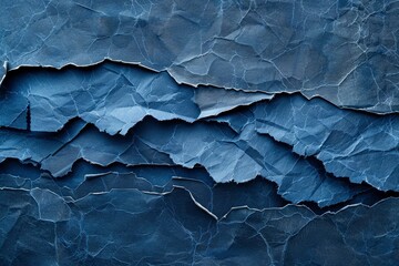 Dark blue paper texture background surface - generative ai