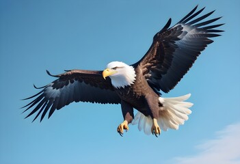 Surreal and dreamlike majestic bald eagle with its (1)
