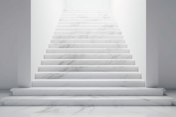 abstract white marble steps architectural background