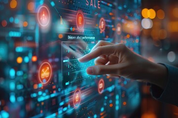 Finger touch electronic screen