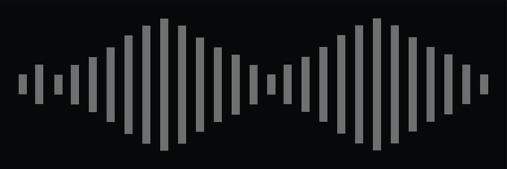 Digital Audio recording vector. Podcast sound waves. 