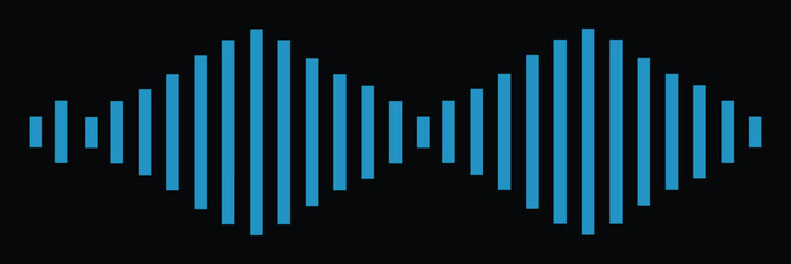 frequency sound wave, twisted curve lines with blend effect.