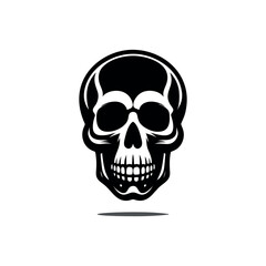 Obraz premium black and white illustration of a skull