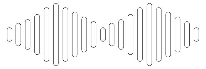 frequency sound wave, twisted curve lines with blend effect.