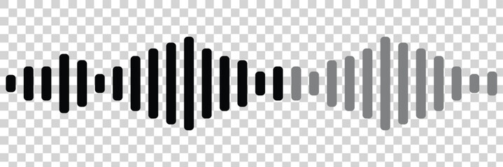 Digital Audio recording vector. Podcast sound waves. 