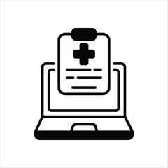 Medical Records vector icon