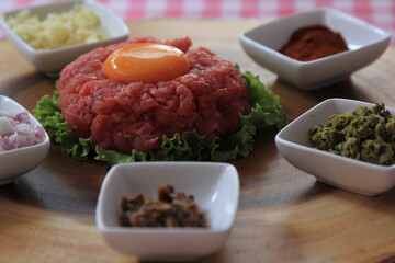 Korean Food - raw beef