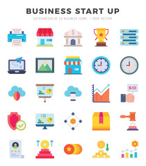 Business Start Up Icon Bundle 25 Icons for Websites and Apps