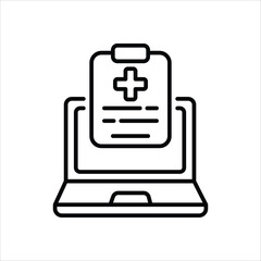 Medical Records vector icon