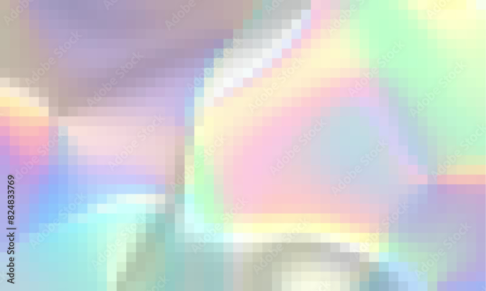 Poster trippy psychedelic colorful rainbow geometric shapes abstract background, pixelated vector pattern