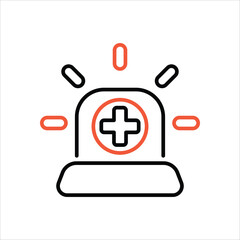 Fototapeta premium Emergency vector icon