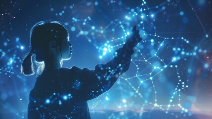 mysterious journey. unveiling the pleiades constellation through the life of a connected girl