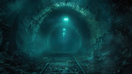 an abandoned subway tunnel
