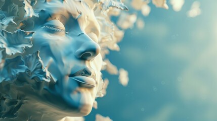 state of mind background concept, 3d illustration with copy space