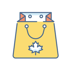 Thanksgiving Shopping vector icon
