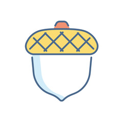 Acorn vector icon