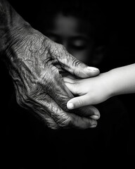 Fototapeta premium mixed generation handshake 