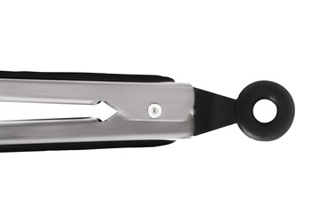 Barbecue and grill tongs tool on White Background