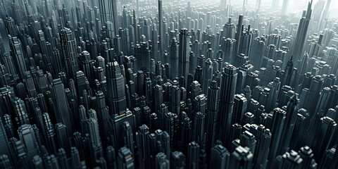 Futuristic Building High Tech Buildings On A Dark Background Backgrounds