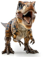 Fototapeta premium D Rendering of a Dinosaur in Isolation against a White Background