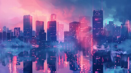 Obraz premium state of mind - city background concept with copy space