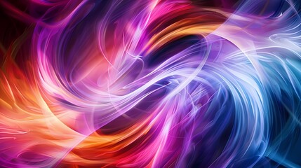 Colorful swirls blending harmoniously to create a dynamic and energetic abstract background