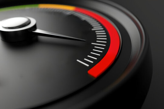 indicateur gradué à aiguille qui indique le maximum