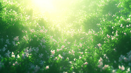 Obraz premium green grass and sun