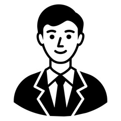 businessman person icon silhouette vector illustration