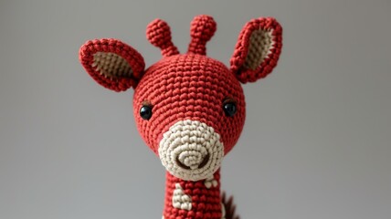 unique handmade gift, crochet cute animal, amigurumi animal, AI generated image