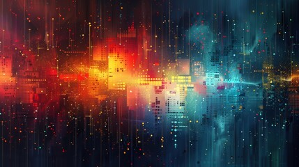 Obraz premium abstract colorful background with rays