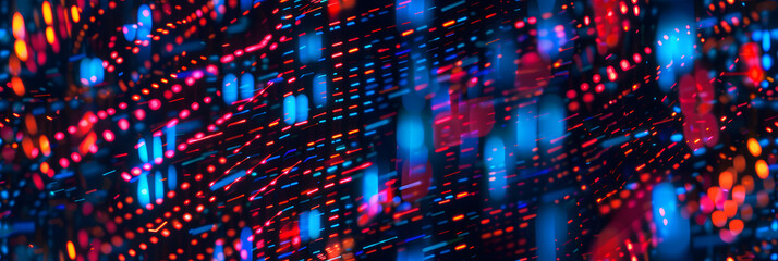 Obraz premium Digital backdround ideal for technological operations, neural networks, AI, data transmission and encryption, digital archives, audio and visual representations, scientific research
