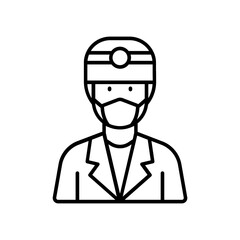 dentist icon. outline icon