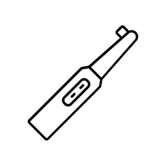 electric toothbrush icon. outline icon