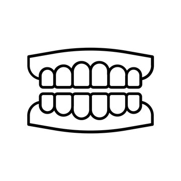 black outline teeth dental care clip art preview