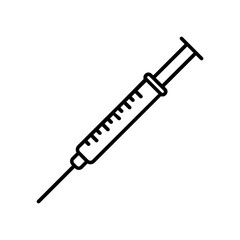 Fototapeta premium syringe icon. outline icon