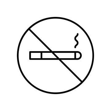 recommend clip art: No smoking icon. outline icon