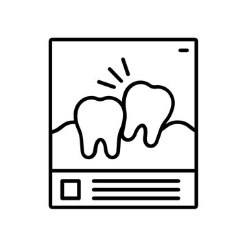 teeth icon, dental care, black outline clip art preview