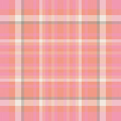 Check texture vector of textile fabric plaid with a background tartan pattern seamless.