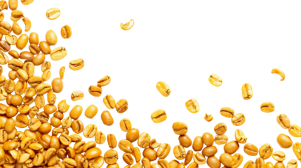 A brown and white coffee mug sits on a plain white background, showcasing simple design and minimalism