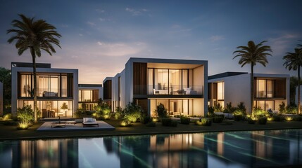 Fototapeta premium A photo of Minimalist Group Residences