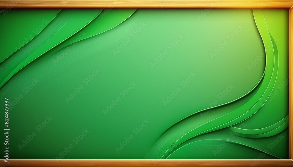 Wall mural a vibrant green blackboard texture background, providing a clean and inviting surface ready for crea