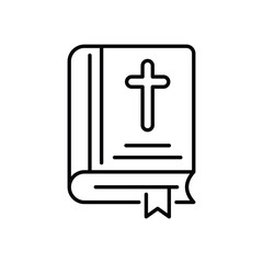 Obraz premium Bible vector icon
